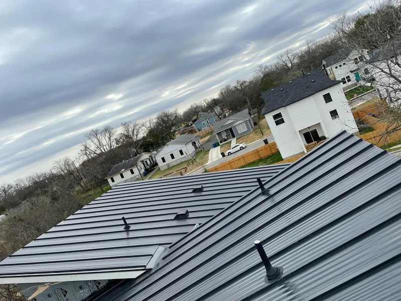 Standing seam metal roof panels with vents for Skylight Repair in Crystal City
